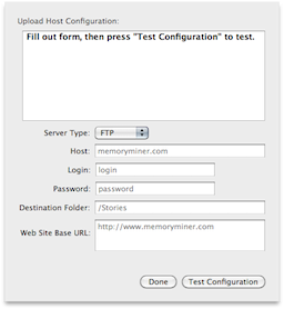 Export to FTP